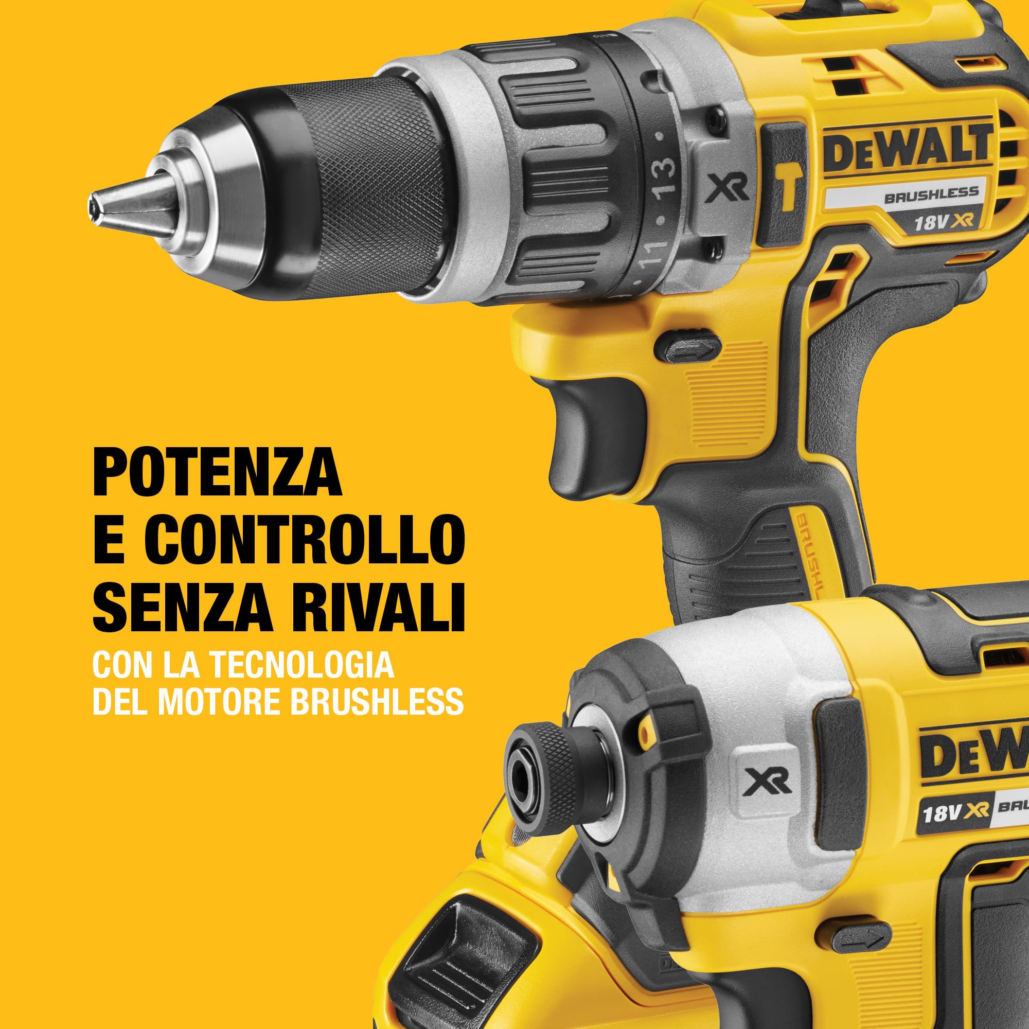 dewalt-dck266p2-qw-kit-doppio-18v-xr-brushless-con-trapano-a-percussione-dcd796- image 2