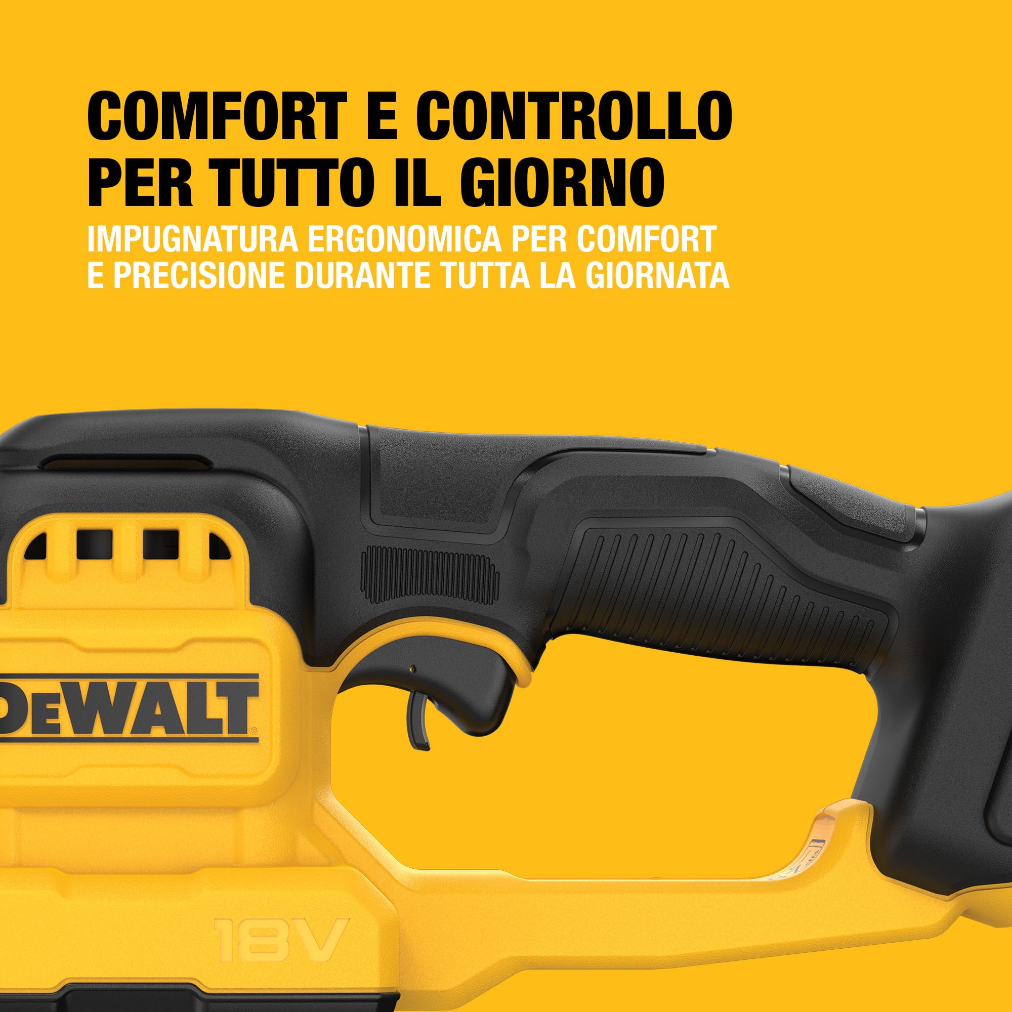 dewalt-dcmht520n-xj-tagliasiepi-compatto-a-batteria-18v-xr-con-lama-20-cm-taglia image 3