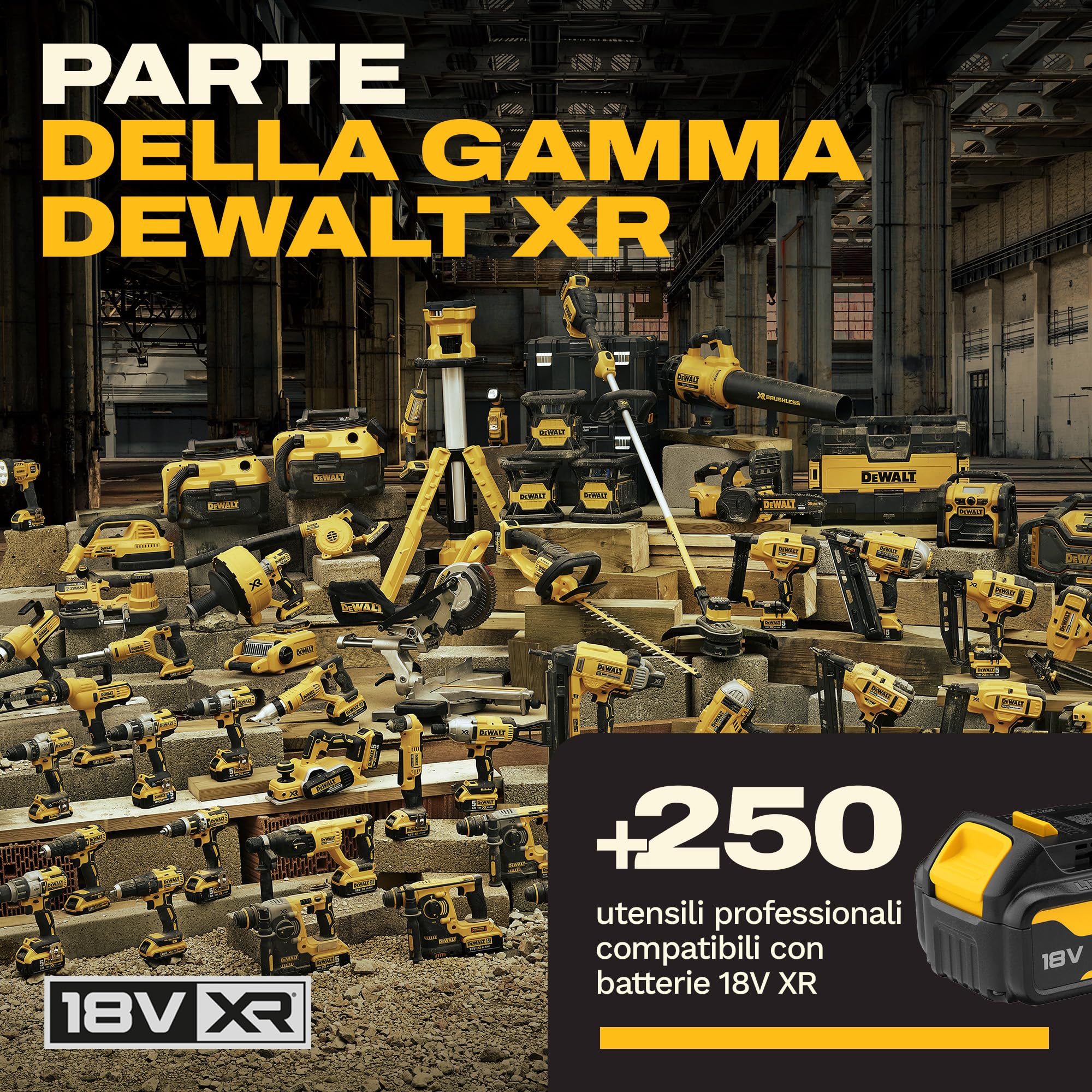 dewalt-dck424m3-qw-kit-combo-18v-4-utensili-brushless-con-3-batterie-4ah-xr image 8