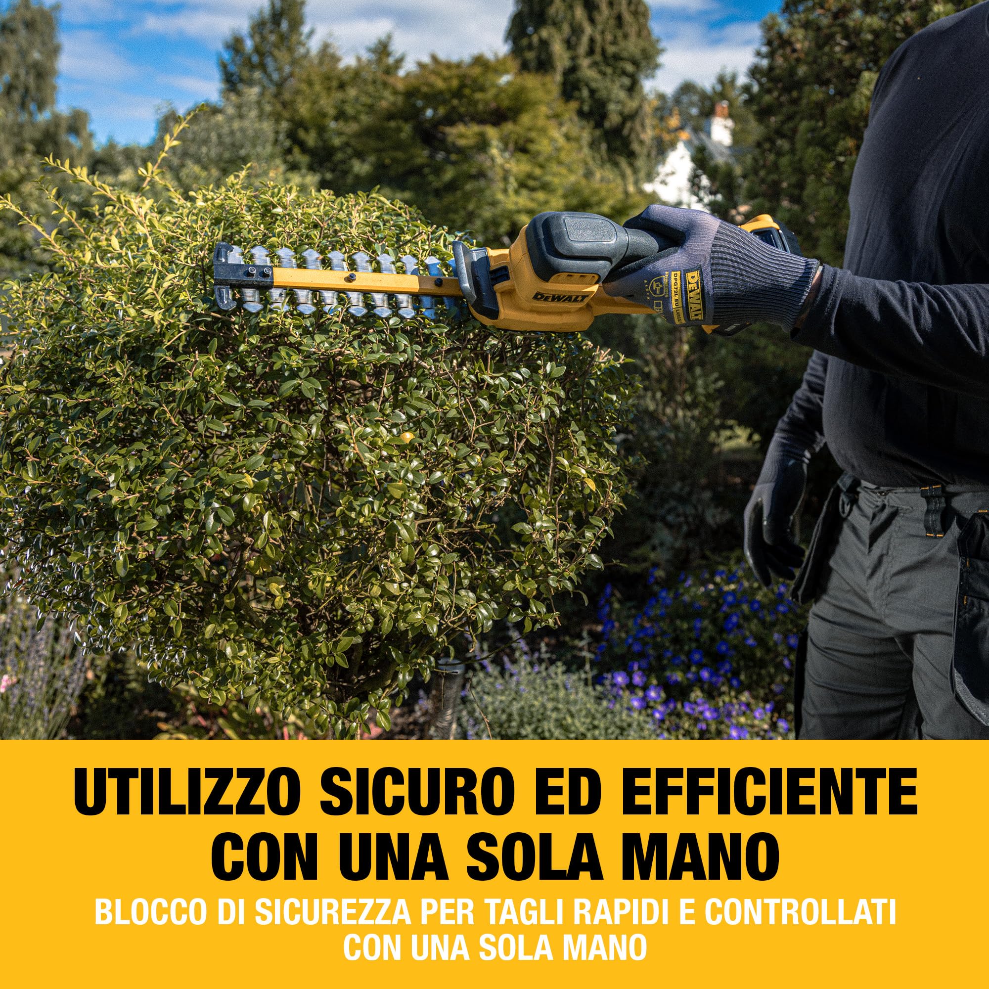 dewalt-dcmht520n-xj-tagliasiepi-compatto-a-batteria-18v-xr-con-lama-20-cm-taglia image 4