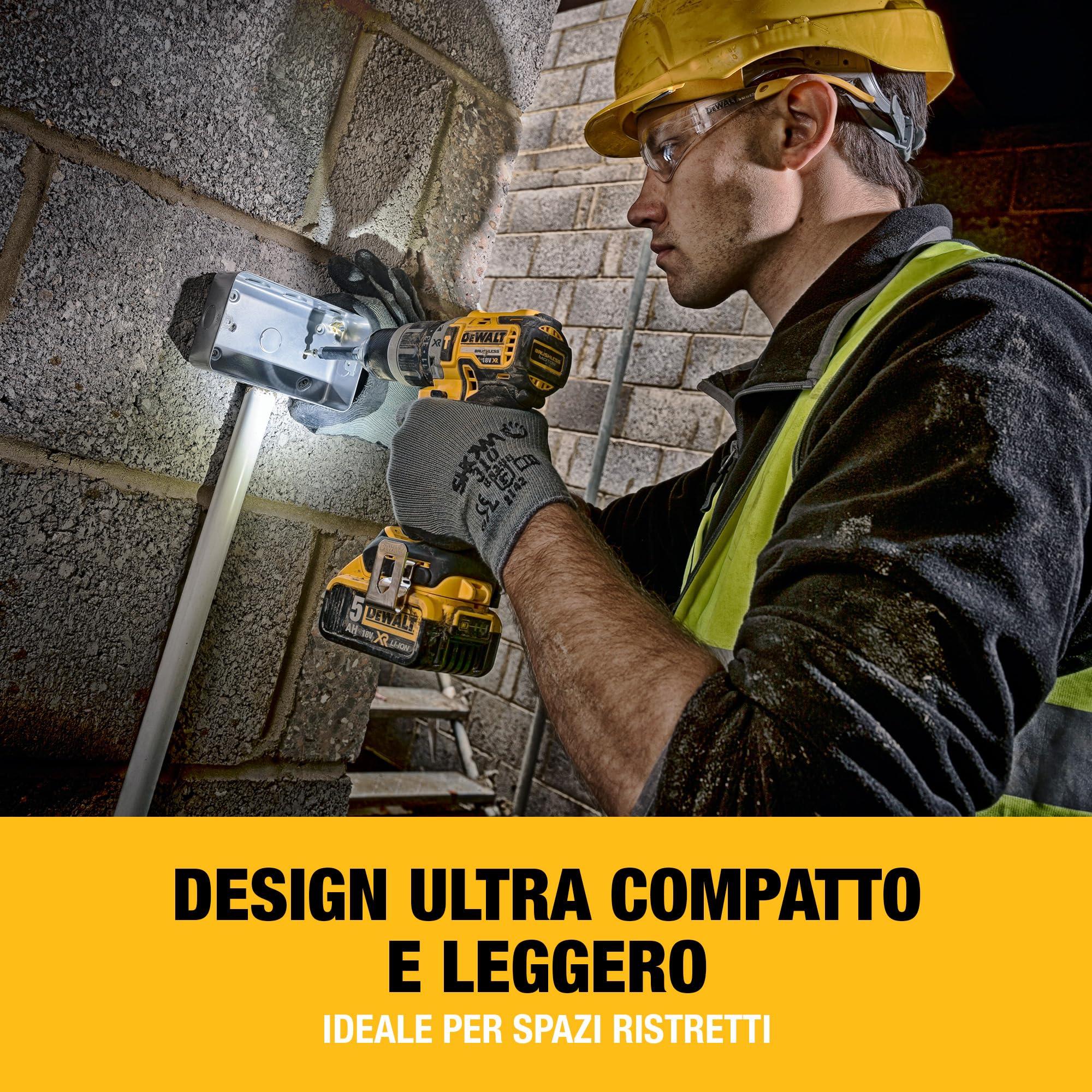 dewalt-dcd796p2-qw-trapano-avvitatore-a-percussione-brushless-18v-xr-2-batterie- image 3