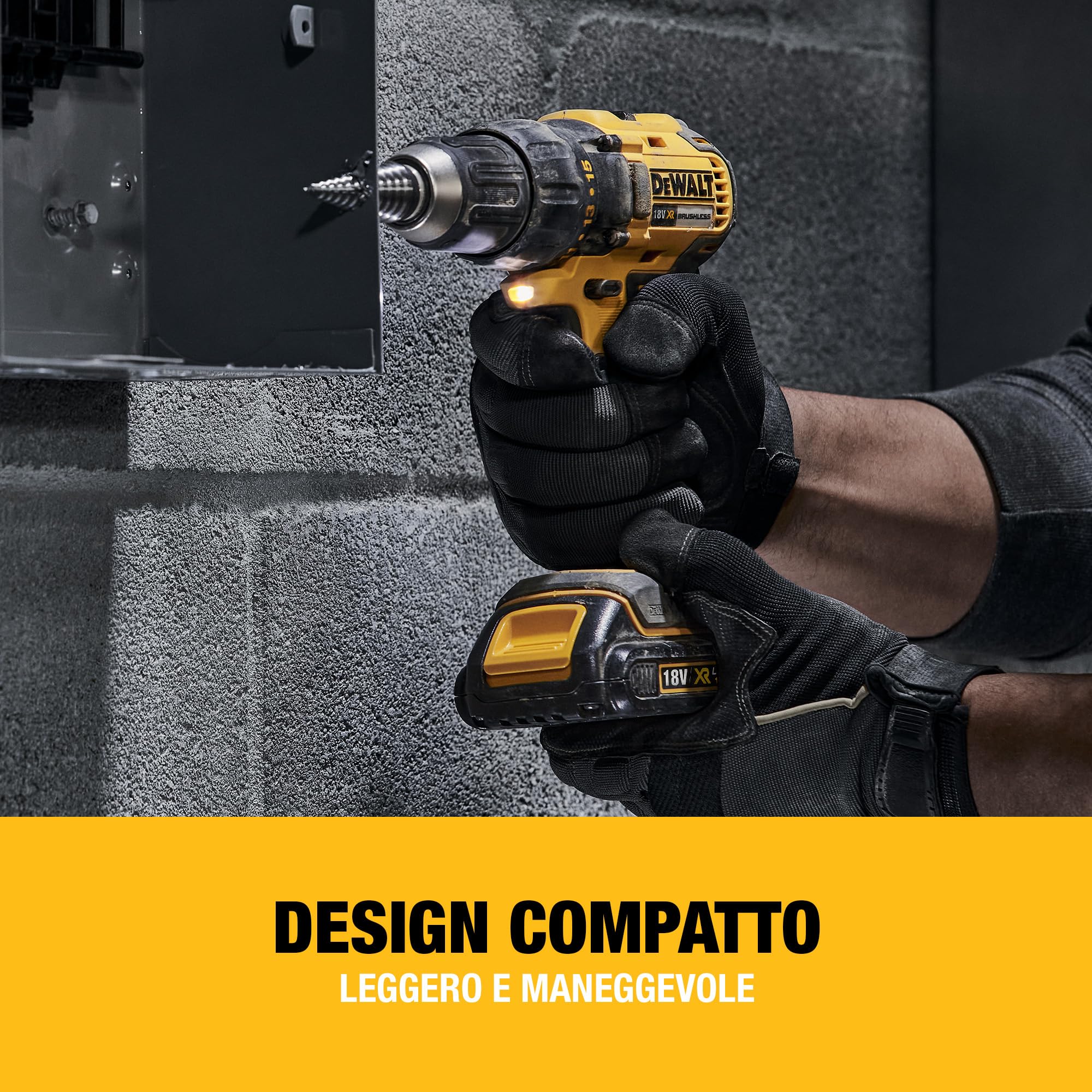 dewalt-dcd777s2t-qw-trapano-avvitatore-compatto-xr-18v-brushless-con-2-batterie- image 3
